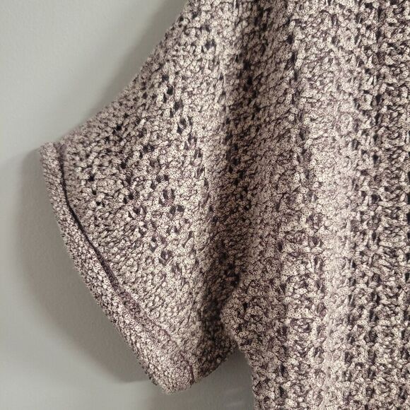 Chico's Size 2 Large Open Knit Cardigan Boho Neutral Lagenlook Earthy - Picture 6 of 9
